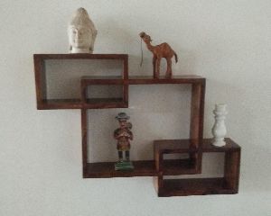 Intersecting Storage Wall Shelves