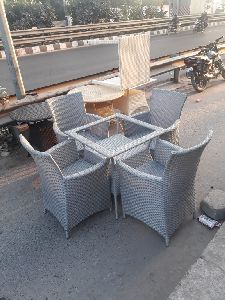 Aluminum chair table set