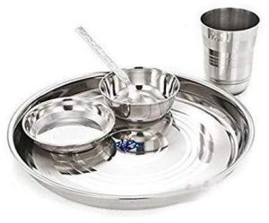 5 Piece Stainless Steel Dinner Set