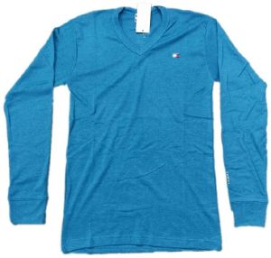 mens full sleeve t-shirt v neck