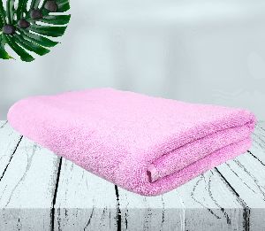 Rekhas Premium Cotton Pink Bath Towel