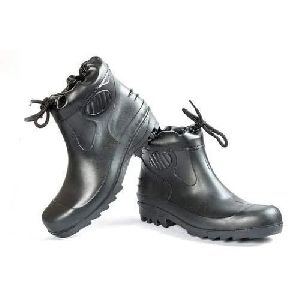 Collar Boot Black Gumboots