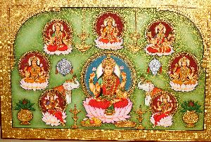 Maa Lakshmi Tanjore Painting