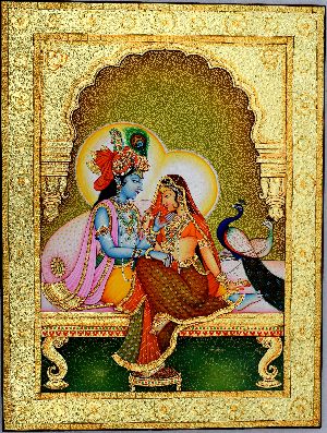 Krishna Radha Tanjore Painting