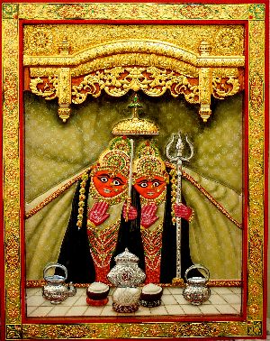 Maa Chamunda 3D Tanjore Painting