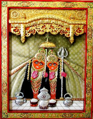 Maa Chamunda 3D Tanjore Painting