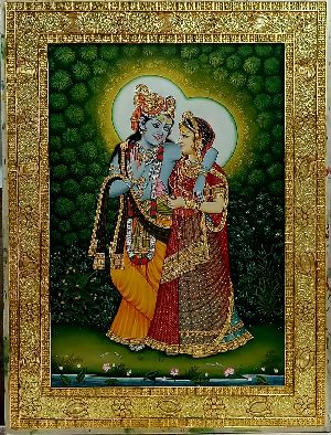 Krishna Radha Tanjore Painting