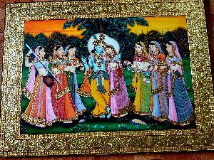 Krishna Radha Tanjore Painting