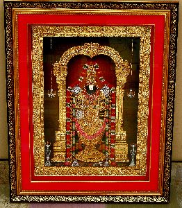 Sri Tirupati Balaji Tanjore Painting
