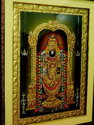 Sri Tirupati Balaji Tanjore Painting