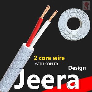 2 Core Jeera Design White Color Data Cable Wire