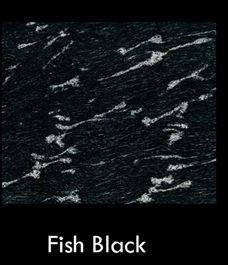 Fish Black Alaska Granite Stone
