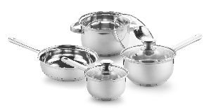 Stainless Steel 4 Piece Cookware Set