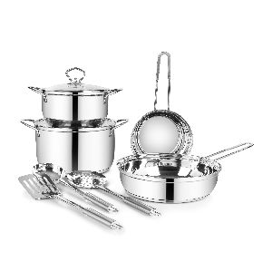 Stainless Steel 9 Piece Cookware Set