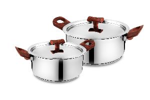 Stainless Steel Casserole Set With backlight Handle