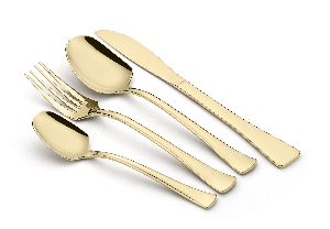 Stainless Steel Craft Gold Cutlery Set