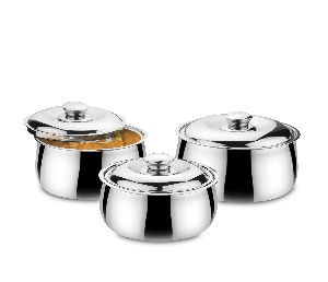 Stainless Steel Double Wall Casserole