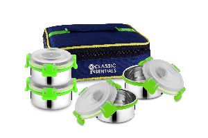 Stainless Steel Lunch Box Set With Bag