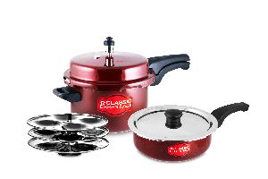 Stainless Steel Pressure Cooker Combo with Idli Maker