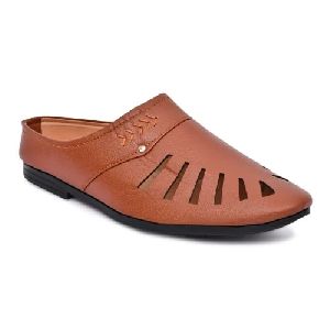 Mens Casual Leather Slippers