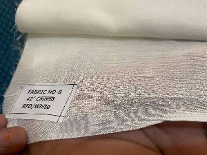 White Chinon Fabric