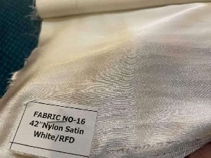 White Nylon Satin Fabric
