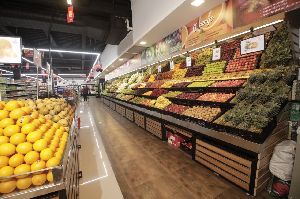 Supermarket Vegetable Display Rack