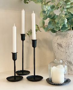 Hand Forged Iron Candle Holder set of 3 +91 9761400623