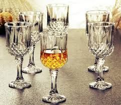 crystal wine glasses