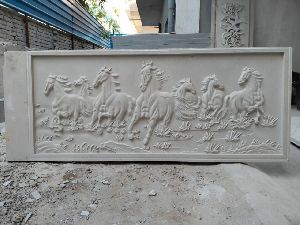 sandstone panels horse mural