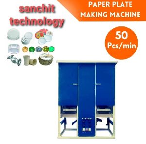 Double dai automatic paper plate making machine