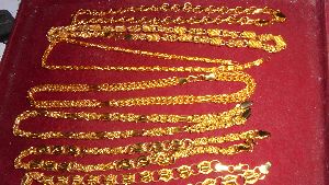 Brass chains gold polished 16 inches jewelry item