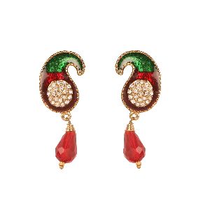 Double Colored Studded earring