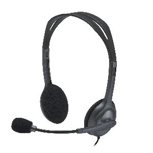 Logitech H111 Wired Over Ear Headphones With Mic Gray