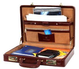 BCHC002MR Leather Briefcase