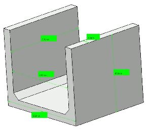 RCC U Shaped Gutter