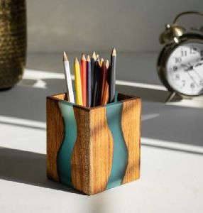 Wooden Epoxy Resin Multi-Utility Box