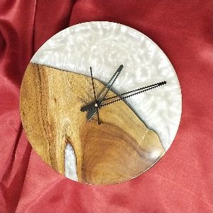 Wooden Epoxy Resin Wall Clock