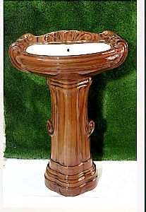 Big Sterling Vitrosa Pedestal Wash Basin