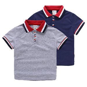 Boys Knitted Polo T-Shirt