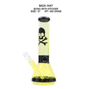 12 Inch Glass Bong with Sticker