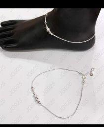 925 Sterling Silver Light Weight Toe Anklet 5