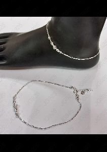 925 Sterling Silver Light Weight Toe Anklet 6