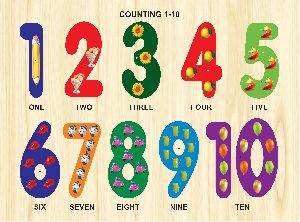 wooden Toys puzzle One To Ten