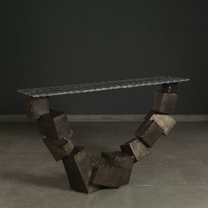 Fiberglass and Stone Abstract Table