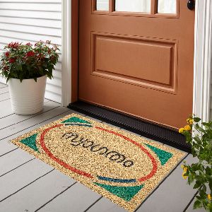 Natural Printed Coir Door Mats -09- CB45x75-04-09