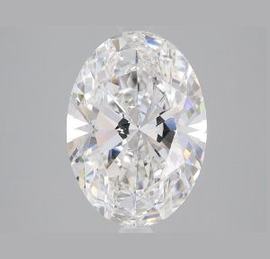 Oval Shaped 3.25ct E VS1 IGI Certified Lab Grown CVD Diamond
