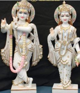 Marble Radha Krishna Moorti