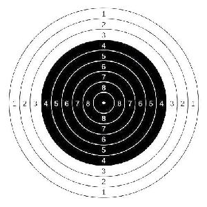 10m Air Rifle Target Paper