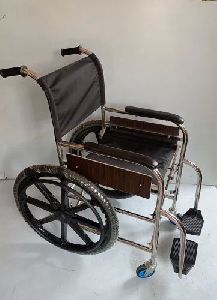 Stainless Steel Folding Wheelchair